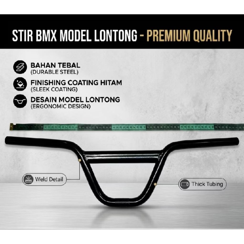 Stir stang lontong L3 Sepeda BMX 20 stir lontong super tebal