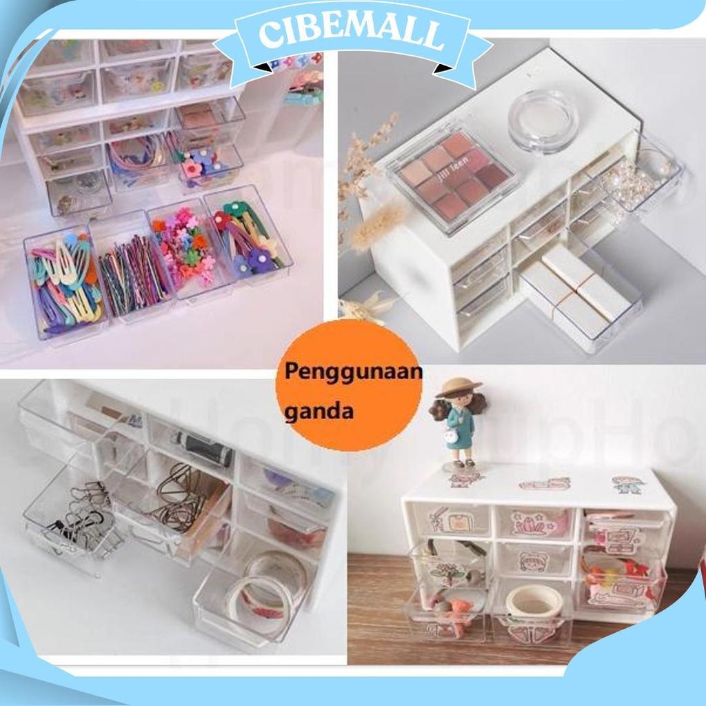 9 Laci Mini Rak Mini Kotak Aksesoris Kotak Laci Mini Container rak kecil aesthetic Laci Kecil dengan