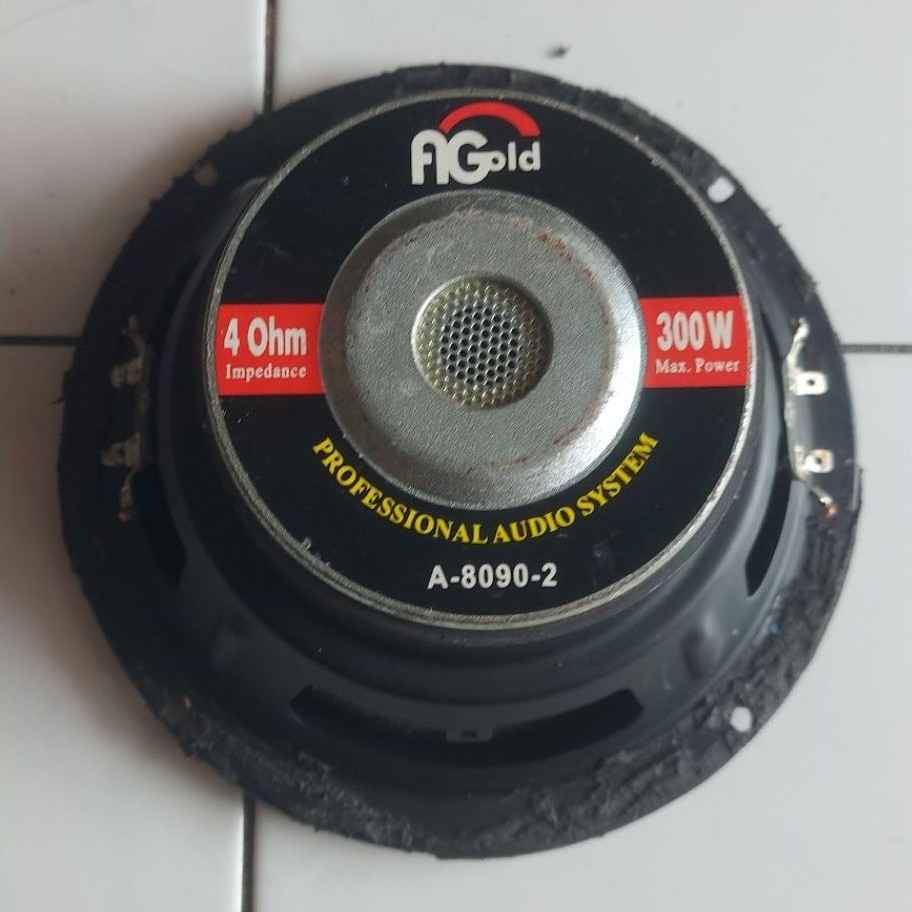 Speaker 8 inch Subwoofer AGold double coil mantul