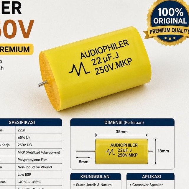 Audiophiler 22uf 250v