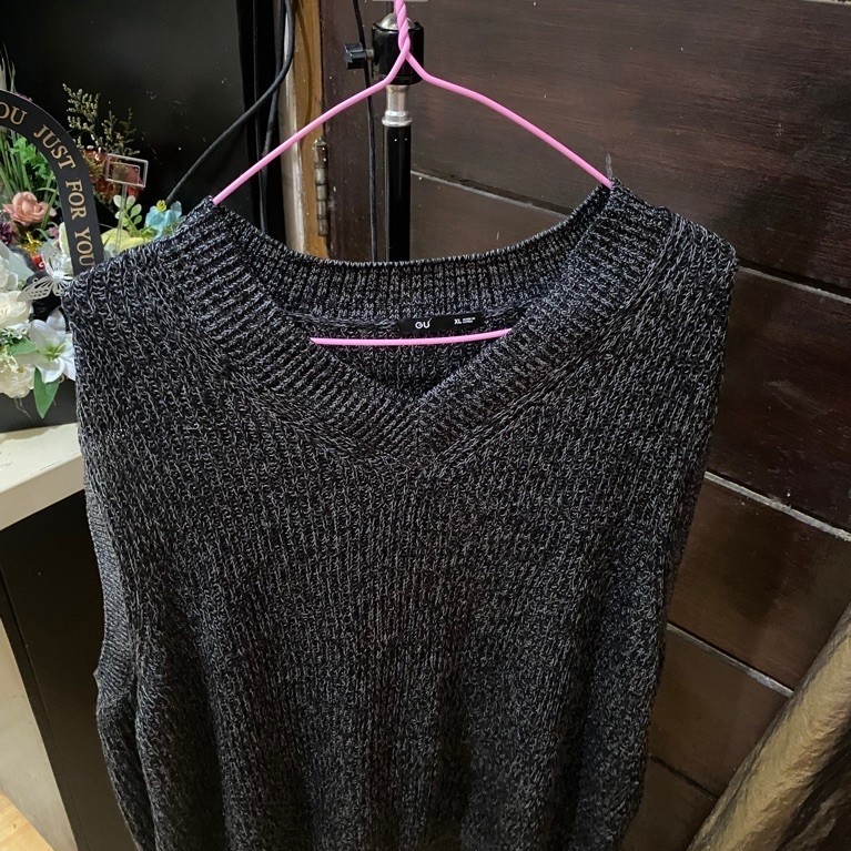 GU VEST OVERSIZED RAJUT+ADM OREN