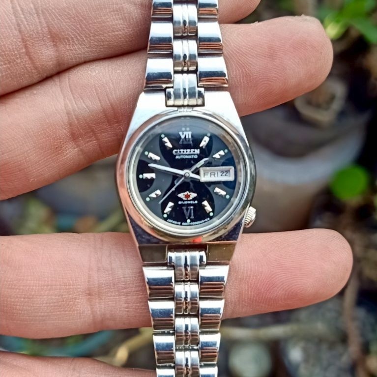 Jam Tangan Wanita Original Citizen Black Dial Automatic
