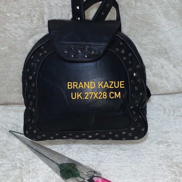 Brand Kazue Preloved Ransel kulit wanita