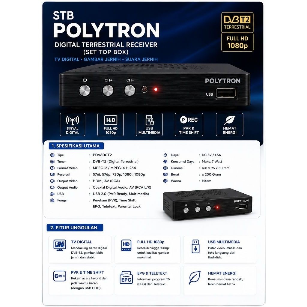 SECOND | STB POLYTRON PDV600T2