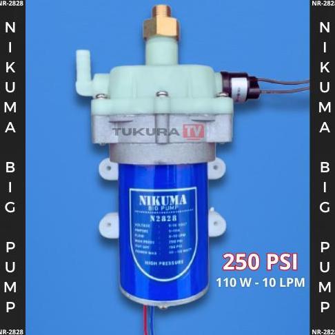 Nikuma Big Pump N2828 - Maks 250 Psi 10 Lpm 110 Watt Original Pompa Dc Tekanan Tinggi