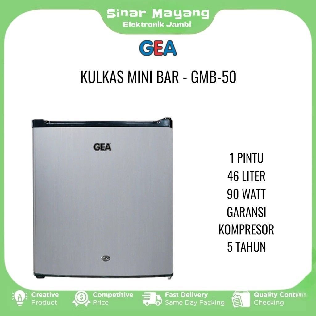Kulkas Portable GEA GMB-50/ Kulkas Minibar GEA/ Garansi Resmi GEA