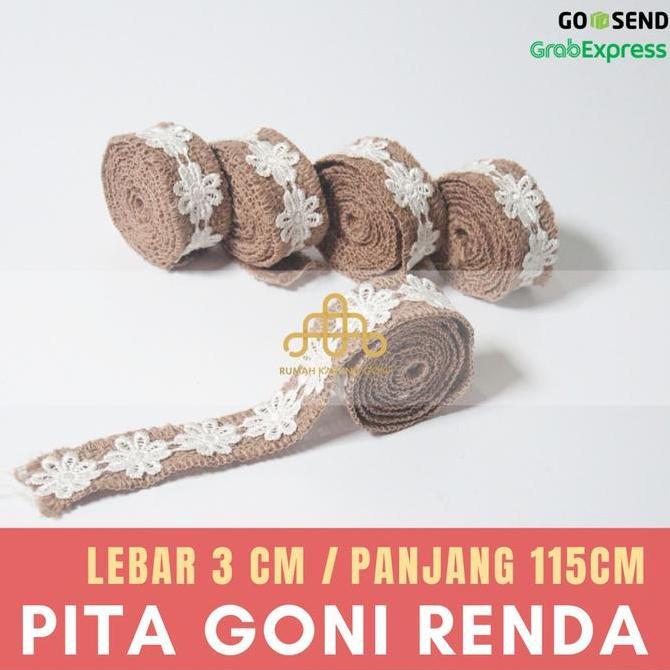 Pita Goni Renda/ Pita Goni Rustic/ Hiasan Mahar Rustic