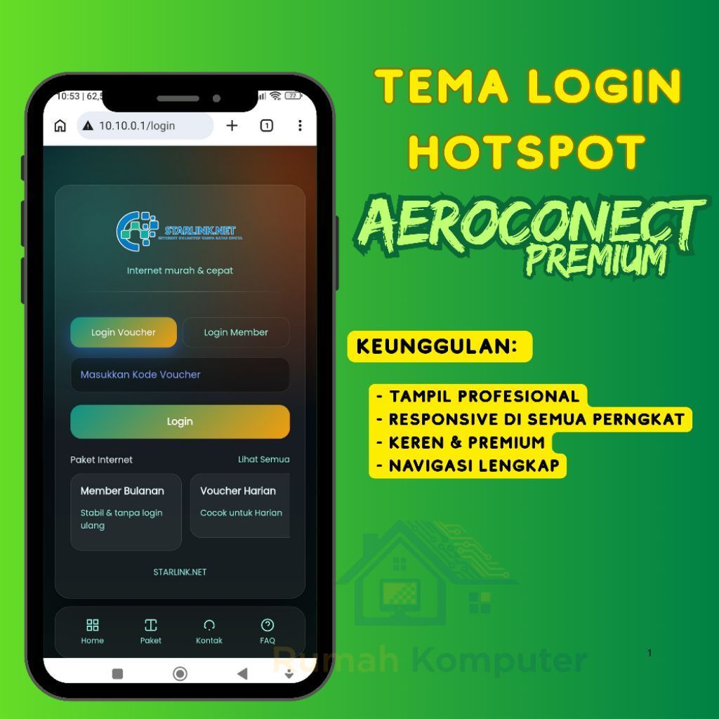 Tema Login Hotspot Aeroconect Premium - jasa setting mikrotik