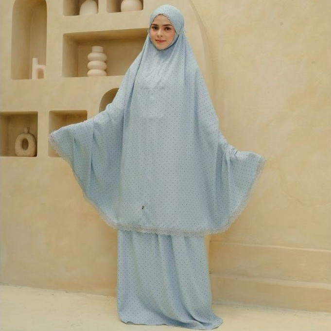 Mukena Zea Polkadot Rayon Premium