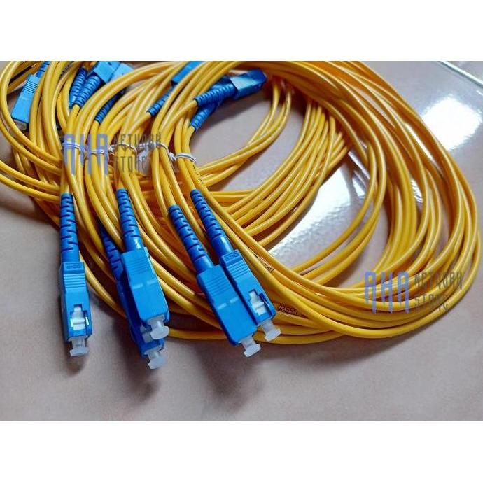 PATCHCORD FO SC-SC / UPC SINGLEMODE 5METER (5PCS) PATCHCORD FO SC-SC