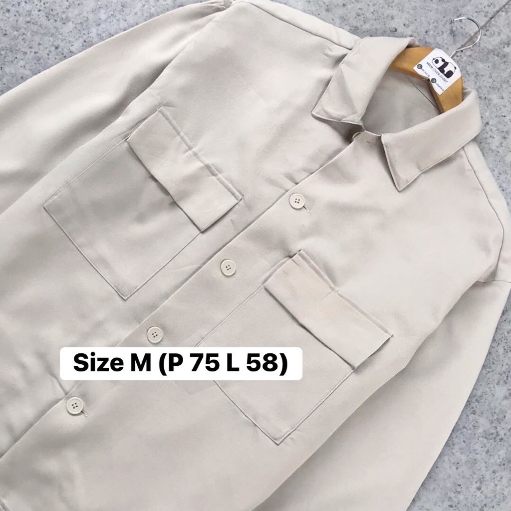 Kemeja Overshirt GU Uniqlo