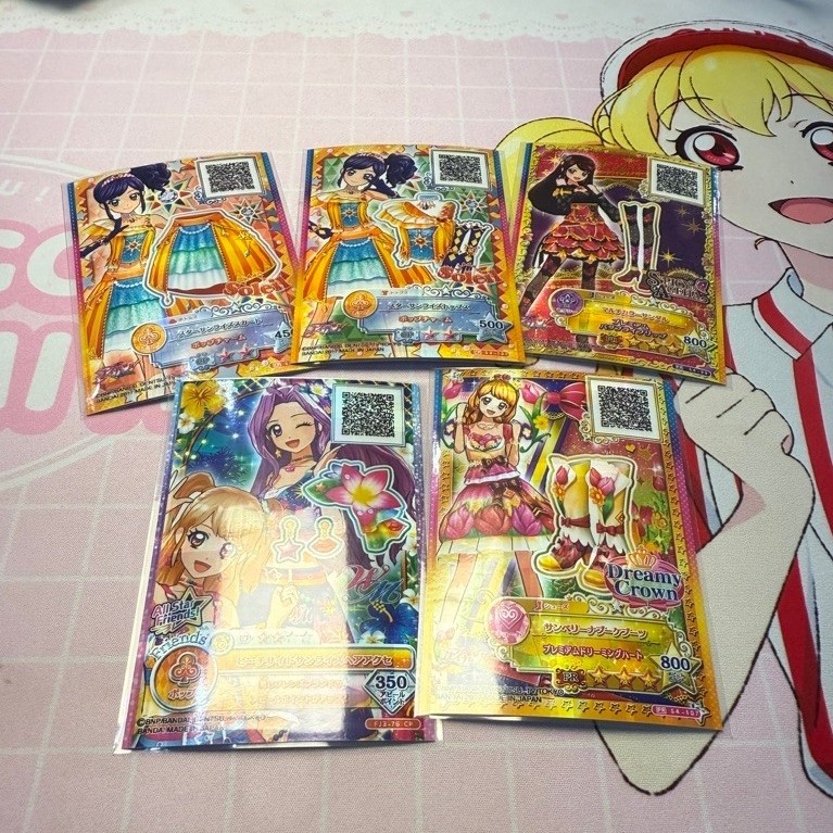 Aikatsu On Parade Kartu Print Aoi Akari Ran Mizuki Mikuru WM