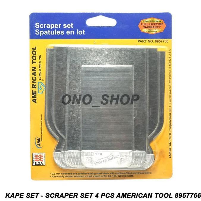 Kape Set - Scraper Set 4 Pcs American Tool 8957766