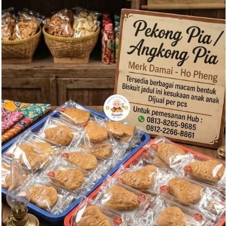 KUE BULAN BISKUIT / KUE PEKONG / ANGKONG / MERK DAMAI