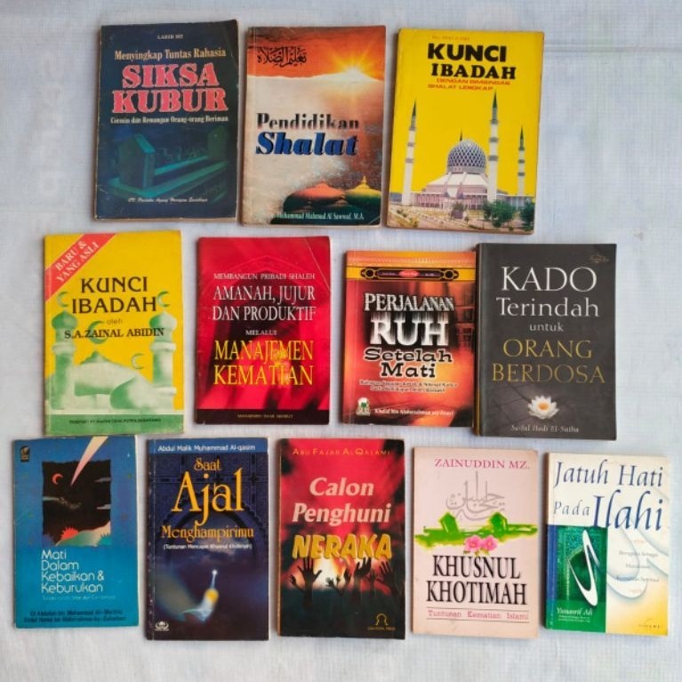 Buku Agama Islam; SIKSA KUBUR, ASMAUL HUSNA,SHALAT, KUNCI IBADAH, AMANAH, JUJUR, JUZ' AMMA, PERJALAN