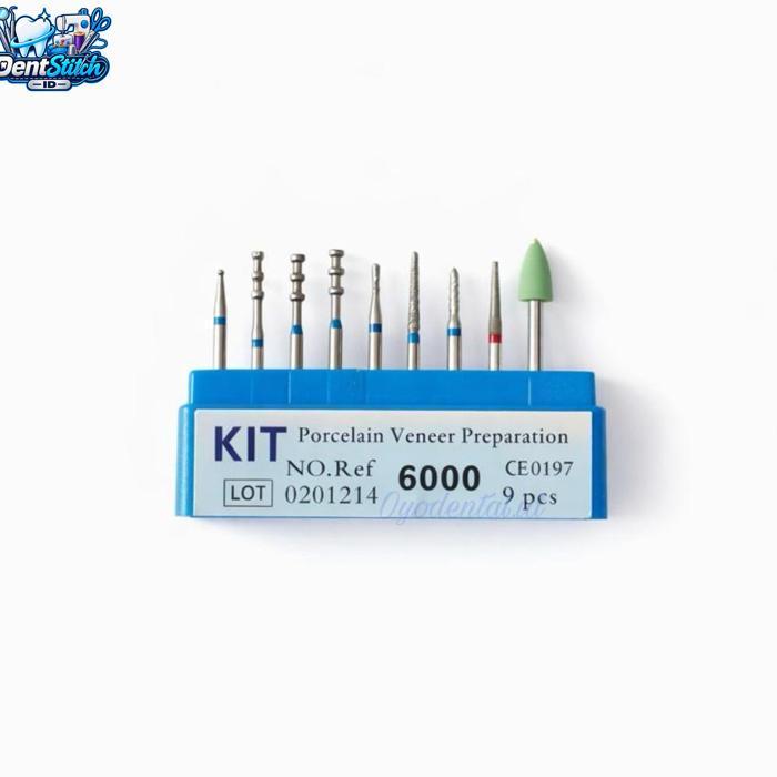 Diamond bur veneer set  bur poles veneer