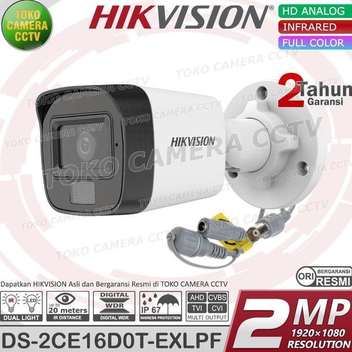 Espio - Kamera Cctv Outdoor 2Mp Colorvu Hikvision Cctv Outdoor 1080P Dual Light