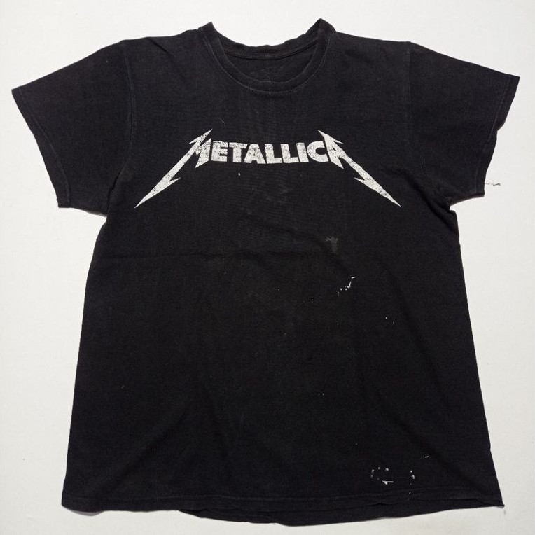 Kaos Band Metallica Official Merchandise Warna Hitam Size L Second Brand Metallica