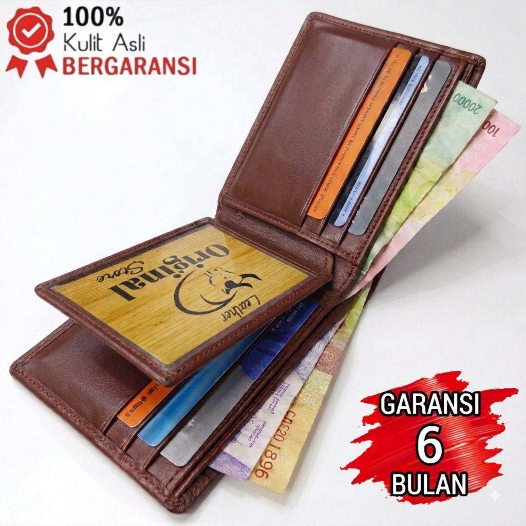 Dompet Pria ORIGINAL Kulit Asli / Dompet Kulit Pria Asli Garut
