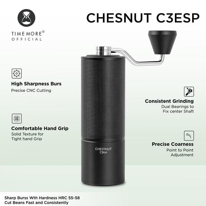 Timemore Chestnut C3Esp Coffee Grinder| Penggiling Biji Kopi Portable