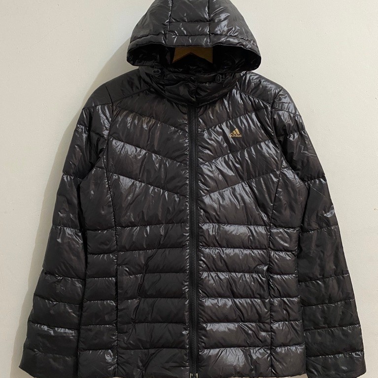 Puffer Jacket Adidas Double Zipper Vintage