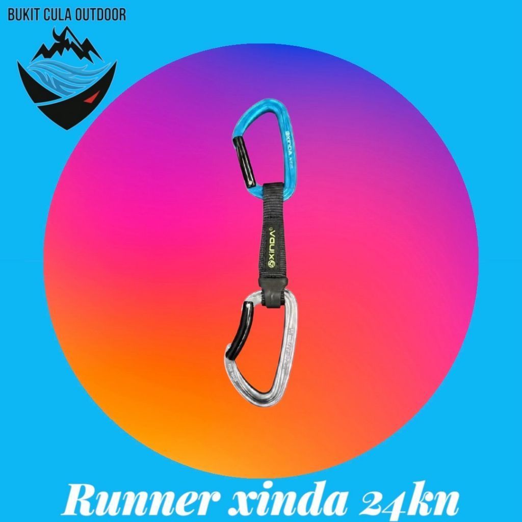 runner xinda | quickdraw xinda | runner climbing xinda | carabiner runner set | alat panjat tebing x