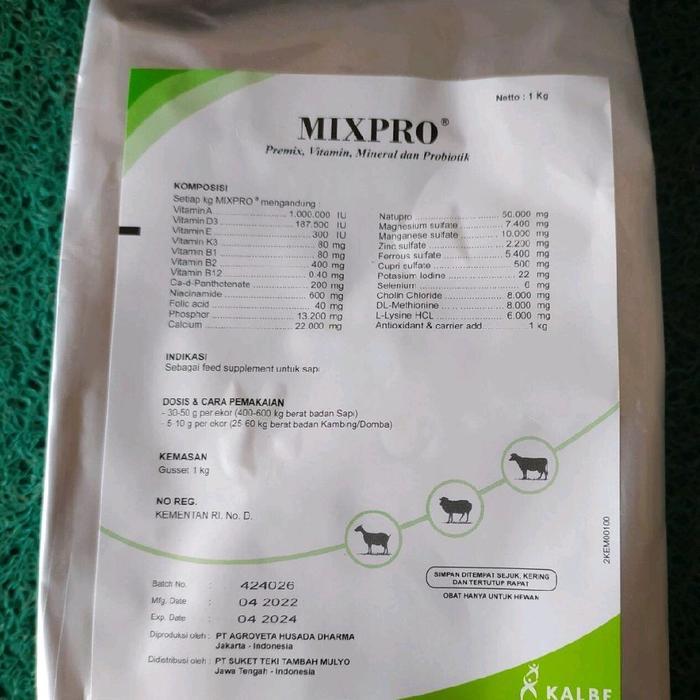 MIXPRO Suplemen penggemuk sapi, domba, kambing 1 kg