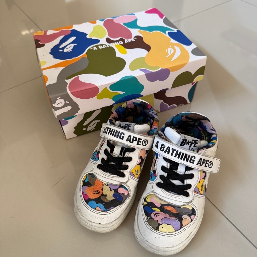 Preloved A Bathing Ape Kids Sneakers Outsole 22 cm