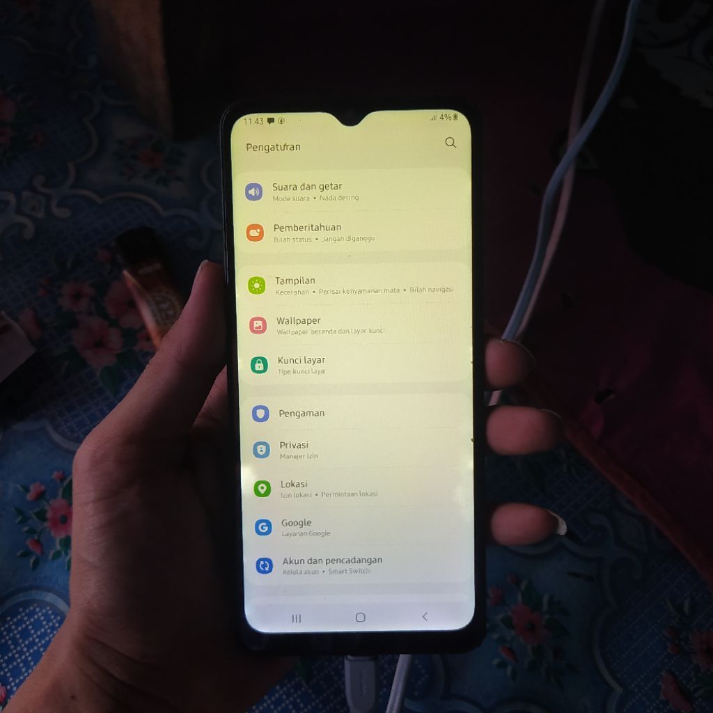 lcd frame samsung a02 original copotan