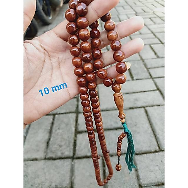 Tasbih kaukah bulat besar 10 mm rumbai