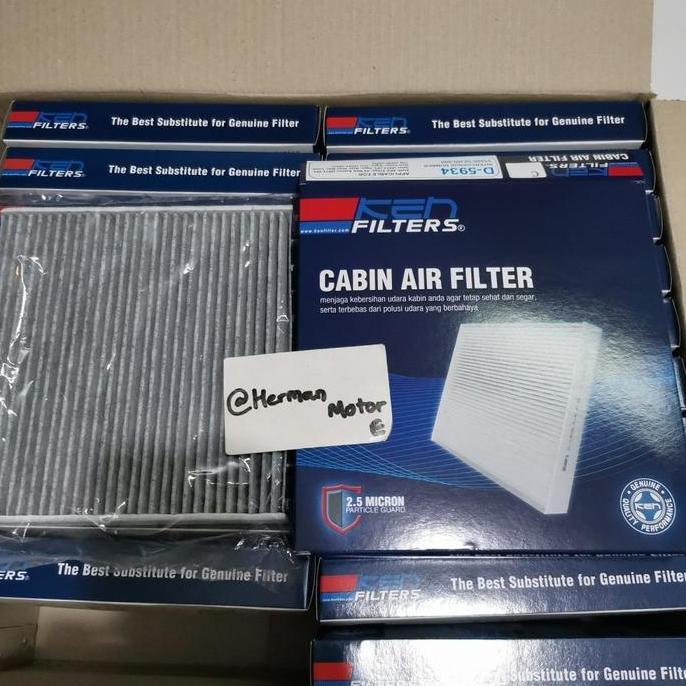 Promo Saringan udara Cabin Filter Ac CARBON KEN D5934 ALL new Ertiga XL7 FRONX Baleno Hatchb - Ertig