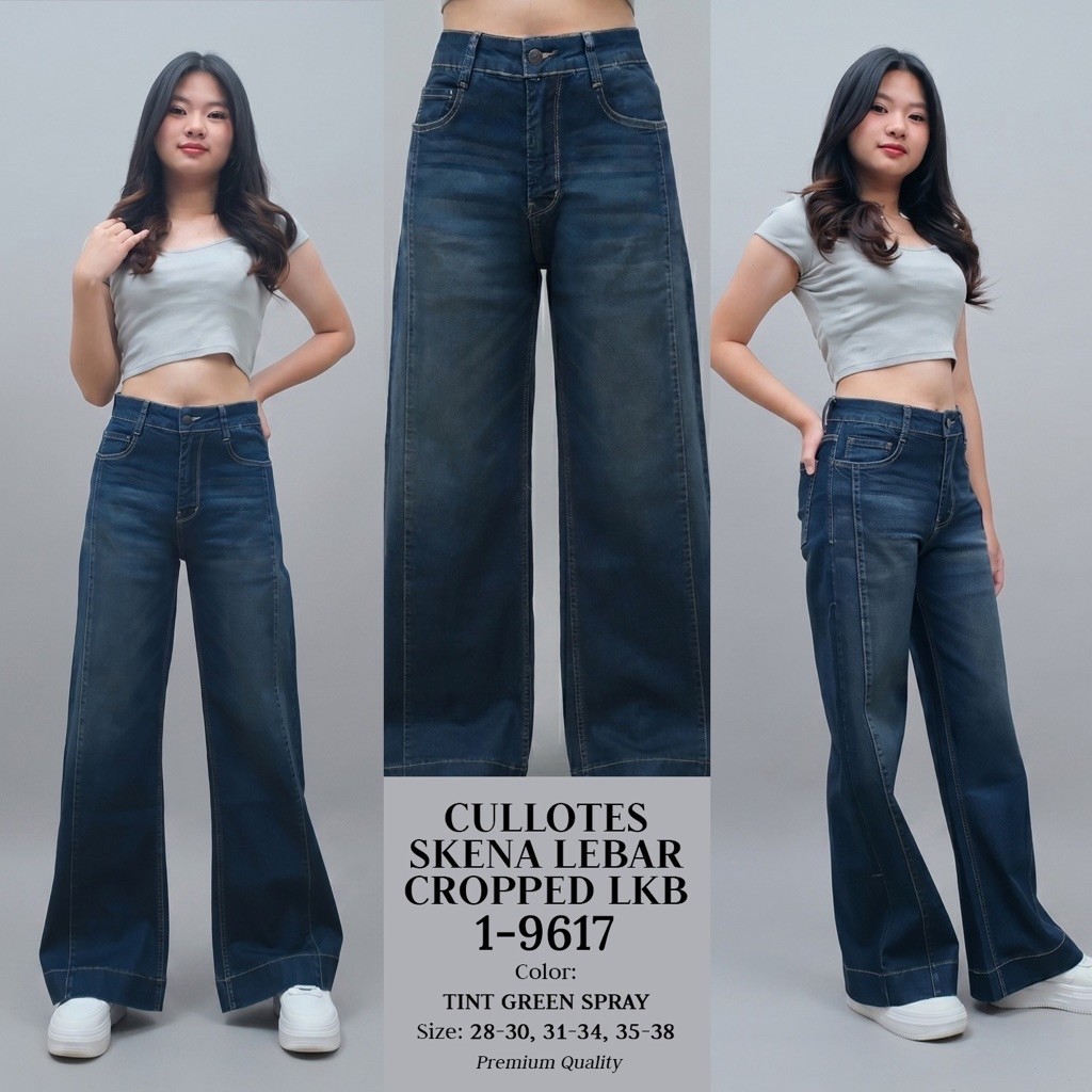 NEW CELANA JEANS KULOT HW WANITA TALI BELAKANG /CELANA JEANS M2000 KULOT  SKENA SZ 28-34