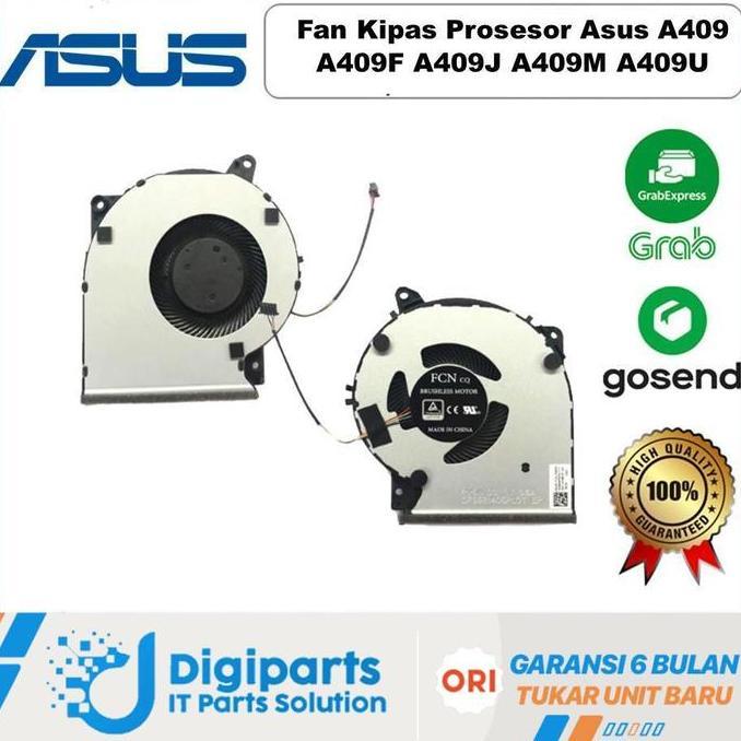 NEW Fan Kipas Prosesor Asus A409 A409F A409J A409M A409U A409MA Asus A409FA