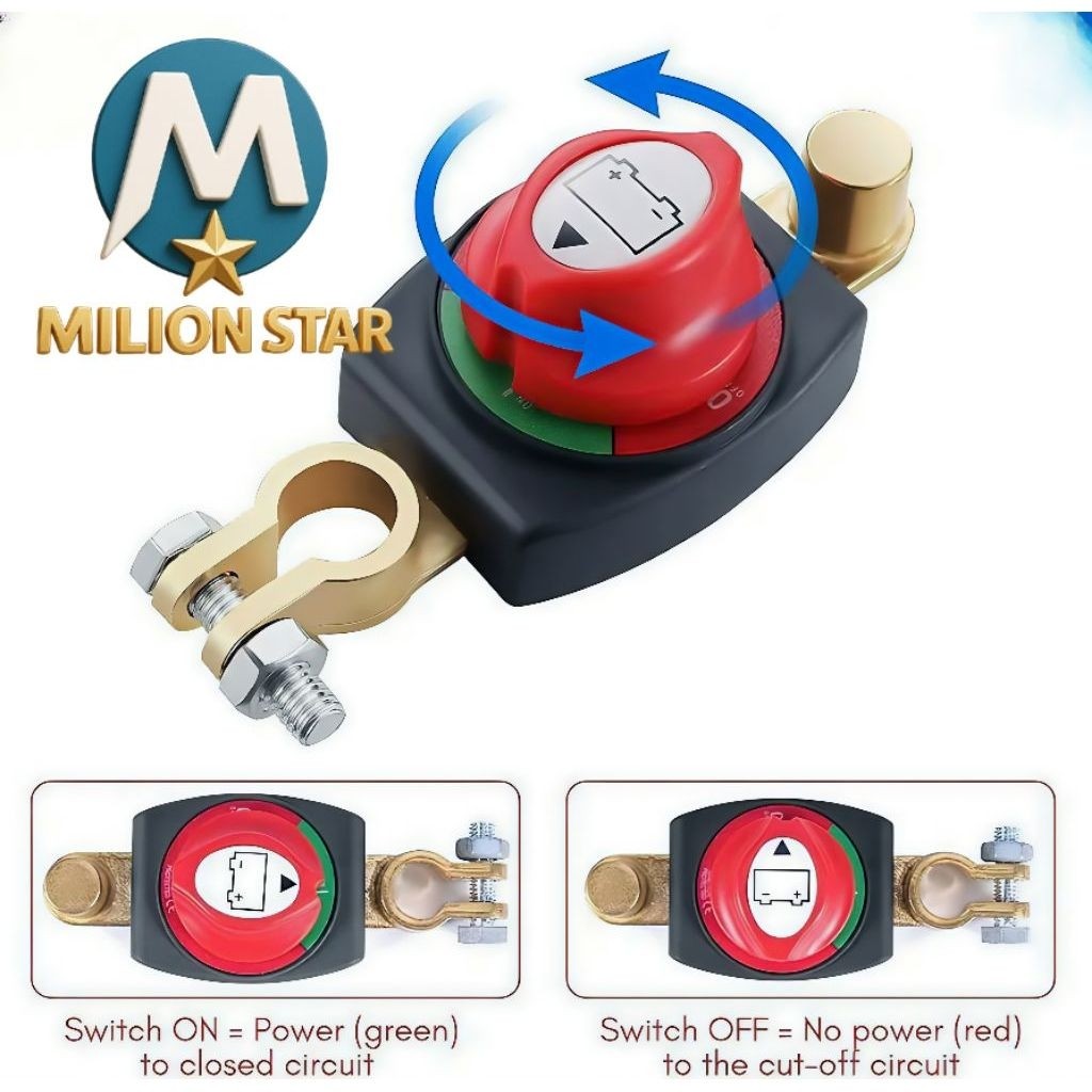 Switch Saklar Kontrol System ON OFF Aki Mobil