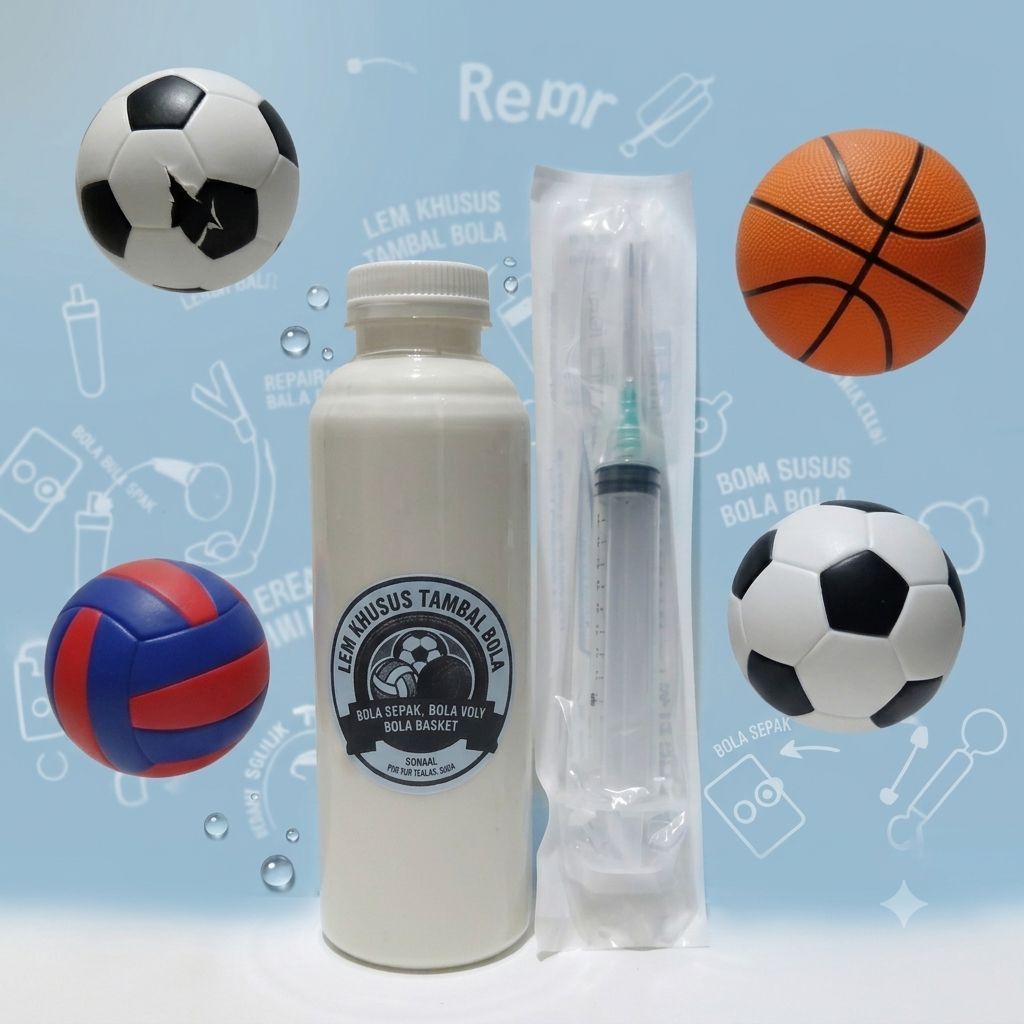 Lem Tambal Bola Bocor Bola Sepak Bola Voly Bola Basket Bola Voli