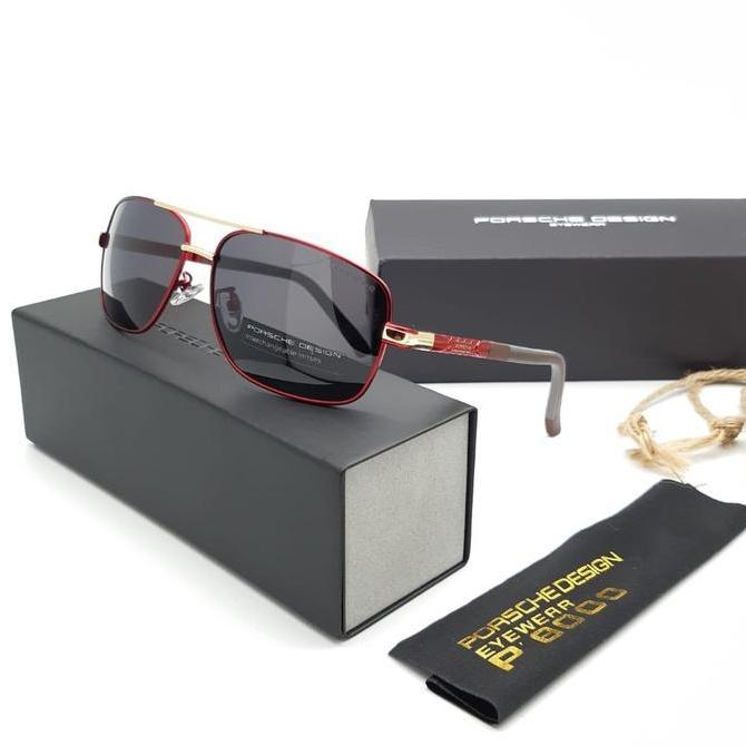 Kacamata Anti Silau UV400 Polarized Pria Wanita P D8724 sunglass optik Frame Lensa Eyewear