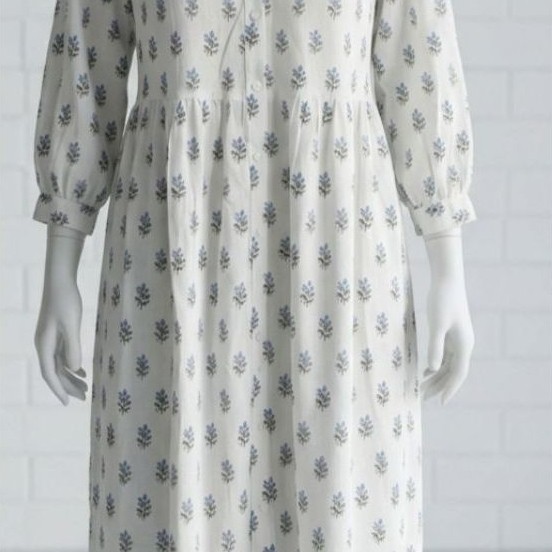 Dress longgar bunga