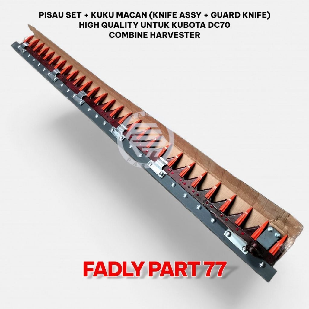 PISAU SET + KUKU MACAN ASSY HIGH QUALITY KUBOTA DC70 /DC70 PLUS COMBINE HARVESTER