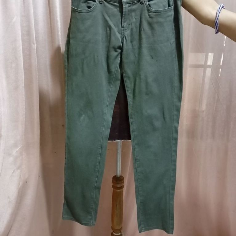 PL celana kerja/celana bahan warna army 14k