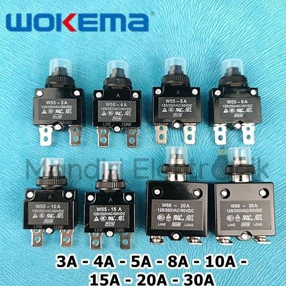 Overload Pompa Air Submersible Wokema Drakos 3A 4A 5A 8A 10A 15A 20A 30A W55 Series - Switch Protect