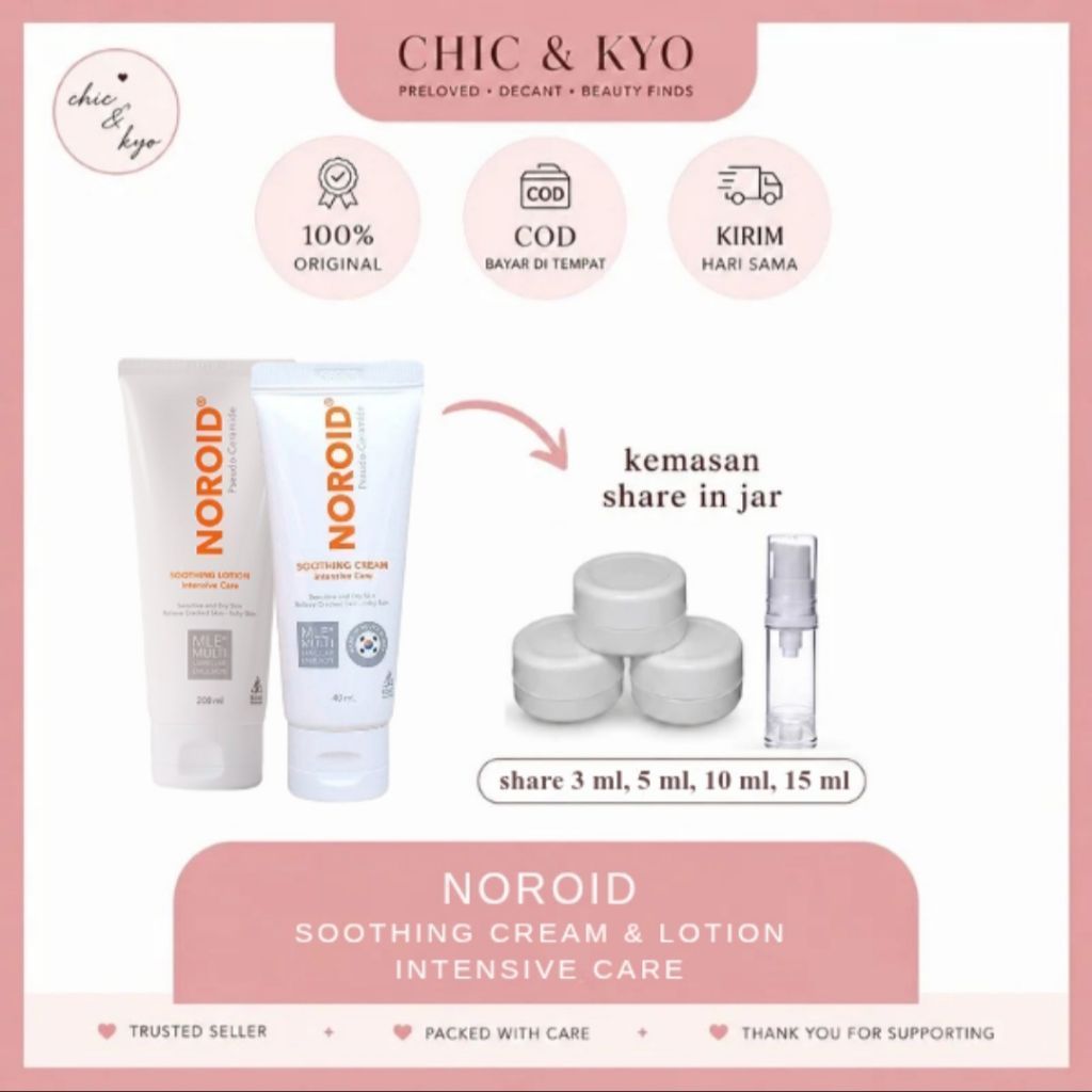 [SHARE IN JAR] Noroid Soothing Lotion & Cream Intensive Care