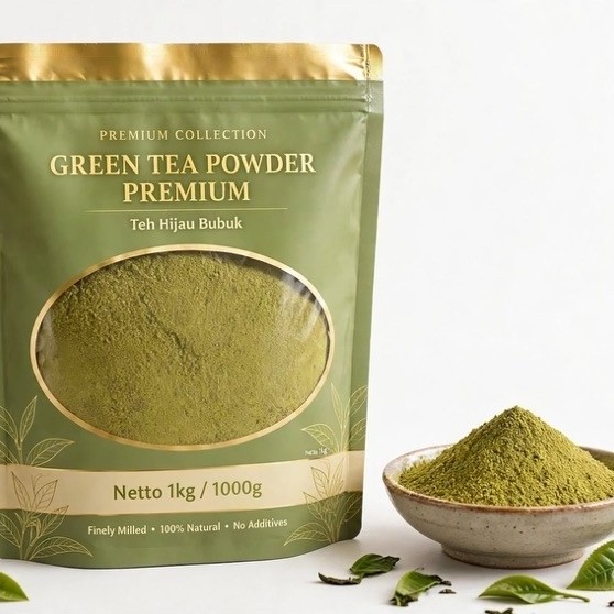 teh hijau bubuk/green tea powder/teh pelangsing/teh diet