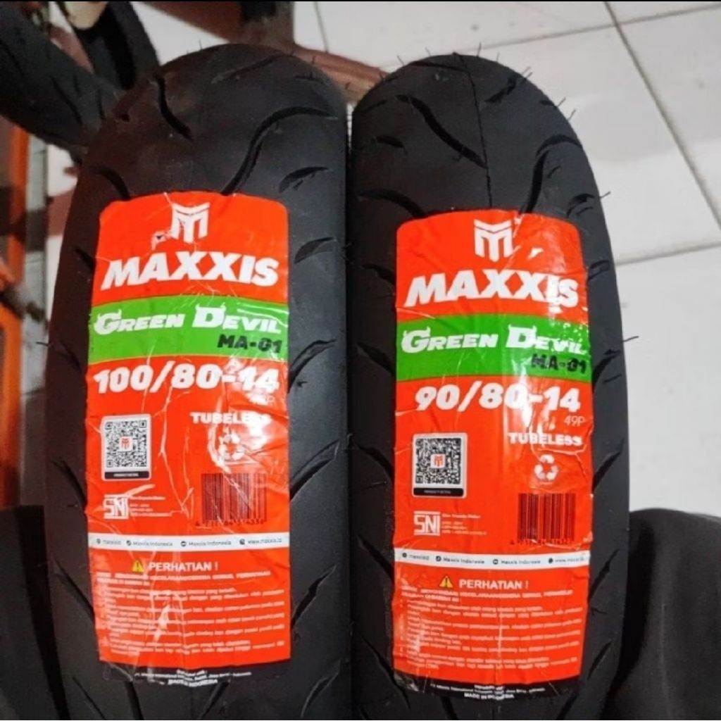 TUBELES BAN MOTOR MAXXIS GREEN DEVIL RING14