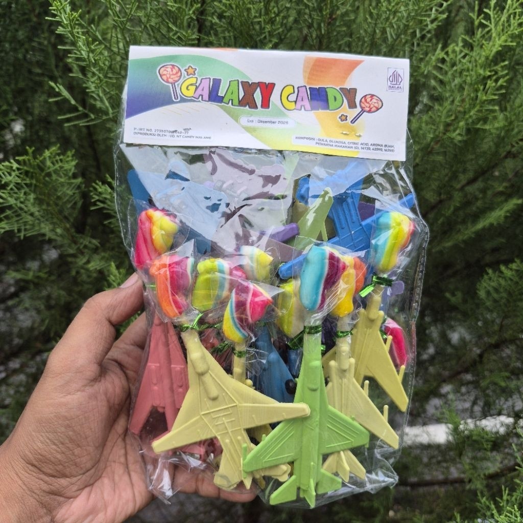 Permen Lolipop Berhadiah Pesawat Mainan Isi 20 Pcs Grosir Murah Lolipop