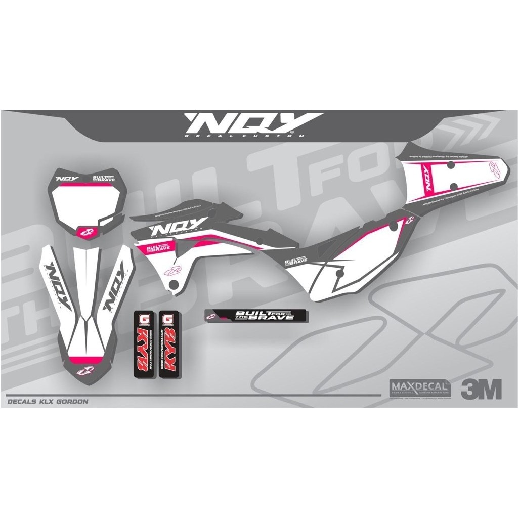 NAQAY DECAL CUSTOM STICKER GORDON BAHAN HIGRIP APV80