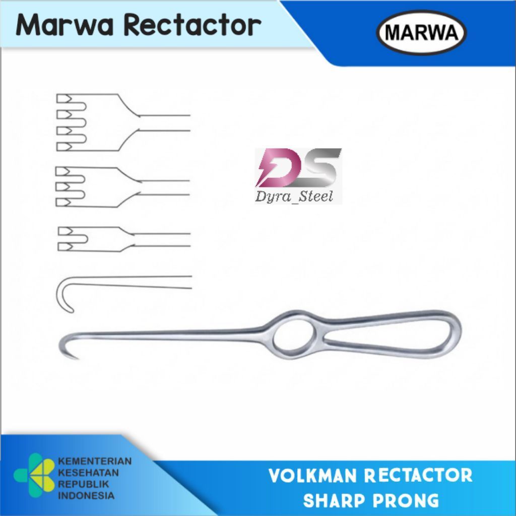 Volkman Rectactor Prong Sharp 1/2/3/4 Prong / Volkman Rectactor Sharp Prong MARWA Stainless Steel