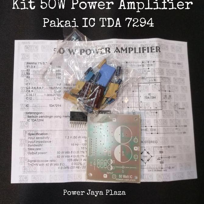 KIT 50W MONO POWER AMPLIFIER SDH TERMASUK IC TDA7294 PJP79