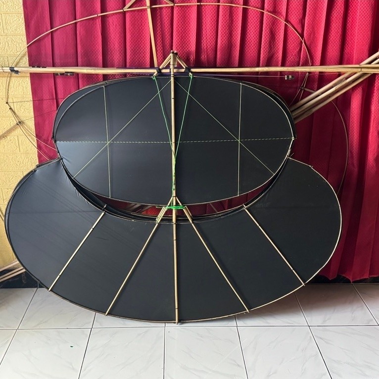 Layangan pegon semok sayap 120cm sudah tes terbang