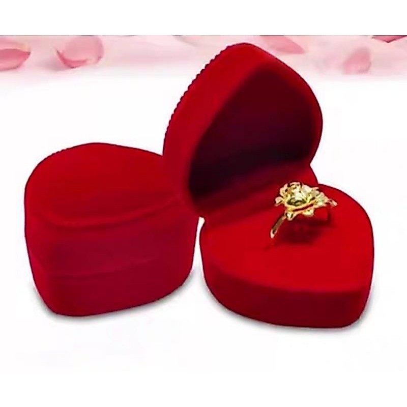 Tempat Cincin Love|Wadah Cincin|Tempat Cincin Bentuk Hati