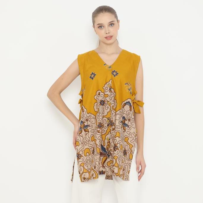 Winggo Viola Batik Outer With Side Bow